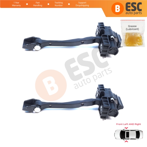2 Pieces Front Door Hinge Brake Stop Check Assy Limiter Strap for Cupra Formentor SE316 KM7 KMP 2021-On 5FF837179