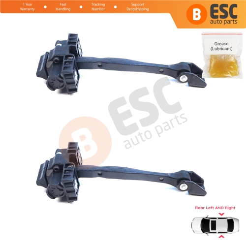 2 Pieces Rear Door Hinge Brake Stop Check Assy Limiter Strap for Cupra Formentor SE316 KM7 KMP 2021-On 5FF839179