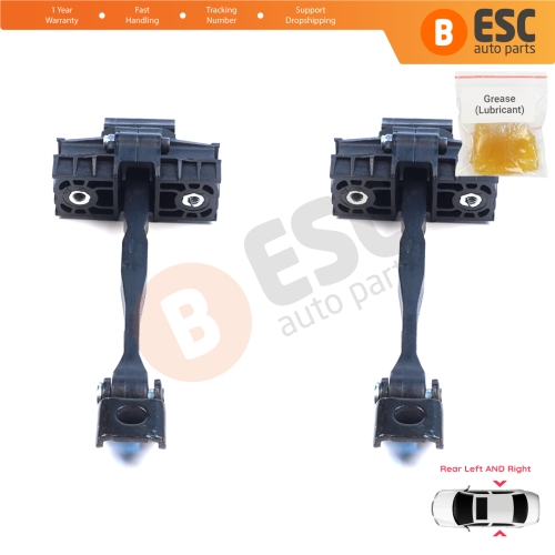 2 Pieces Rear Door Hinge Brake Stop Check Assy Limiter Strap for Cupra Formentor SE316 KM7 KMP 2021-On 5FF839179