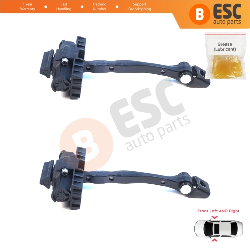 2 Pieces Front Door Hinge Brake Stop Check Assy Limiter Strap for VW ID.4 E21 ID.5 E39 Audi Q4 e-tron F4N F4B 11A837249A