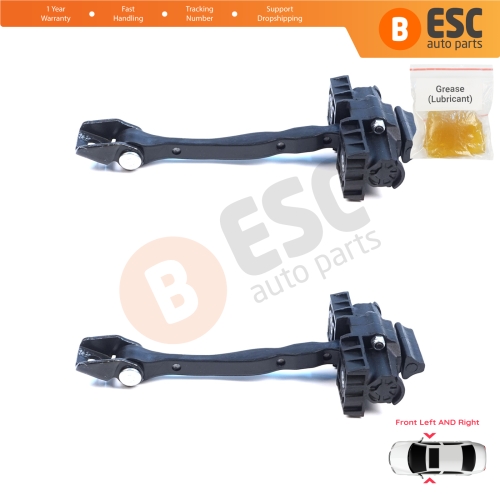 2 Pieces Front Door Hinge Brake Stop Check Assy Limiter Strap for VW ID.4 E21 ID.5 E39 Audi Q4 e-tron F4N F4B 11A837249A