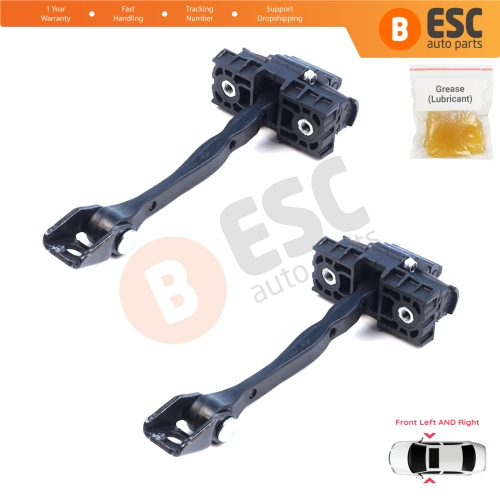 2 Pieces Front Door Hinge Brake Stop Check Assy Limiter Strap for VW ID.4 E21 ID.5 E39 Audi Q4 e-tron F4N F4B 11A837249A