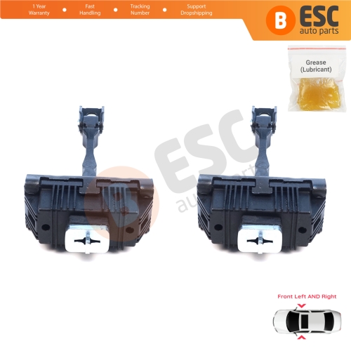 2 Pieces Front Door Hinge Brake Stop Check Assy Limiter Strap for VW Crafter MK2 e-Crafter MAN TGE e-TGE 2017-On 7C0837249A