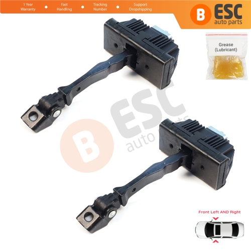 2 Pieces Front Door Hinge Brake Stop Check Assy Limiter Strap for VW Crafter MK2 e-Crafter MAN TGE e-TGE 2017-On 7C0837249A