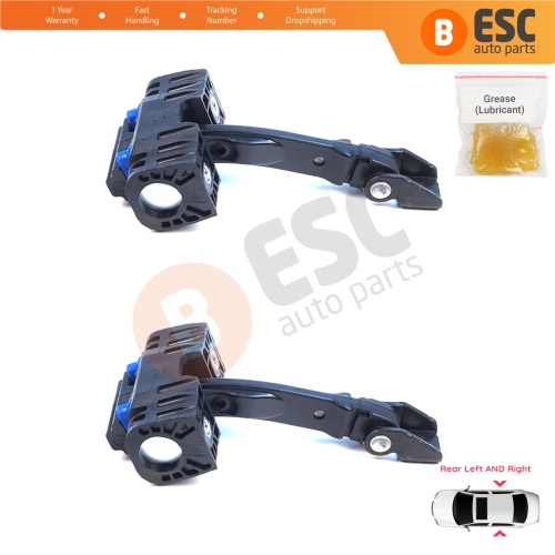 2 Pieces Double Crew Cab Rear Door Hinge Brake Stop Check Assy Limiter Strap for VW Crafter MK2 e-Crafter MAN TGE e-TGE 2017-On 7CA839249A