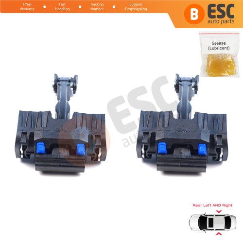 2 Pieces Double Crew Cab Rear Door Hinge Brake Stop Check Assy Limiter Strap for VW Crafter MK2 e-Crafter MAN TGE e-TGE 2017-On 7CA839249A