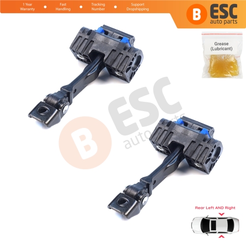 2 Pieces Double Crew Cab Rear Door Hinge Brake Stop Check Assy Limiter Strap for VW Crafter MK2 e-Crafter MAN TGE e-TGE 2017-On 7CA839249A