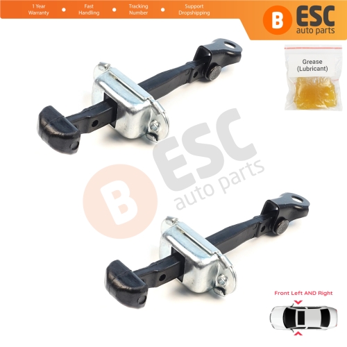 2 Pieces Front Door Hinge Brake Stop Check Assy Limiter Strap for Mitsubishi L200 Triton MK4 KA KB 2004-2018 Pajero Sport MK2 KH KG 5702A080