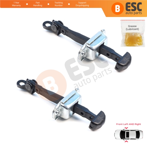 2 Pieces Front Door Hinge Brake Stop Check Assy Limiter Strap for Mitsubishi L200 Triton MK4 KA KB 2004-2018 Pajero Sport MK2 KH KG 5702A080