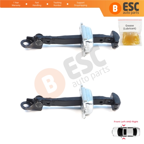 2 Pieces Front Door Hinge Brake Stop Check Assy Limiter Strap for Mitsubishi L200 Triton MK4 KA KB 2004-2018 Pajero Sport MK2 KH KG 5702A080