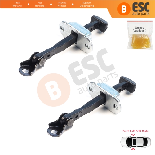 2 Pieces Front Door Hinge Brake Stop Check Assy Limiter Strap for Mitsubishi L200 Triton MK4 KA KB 2004-2018 Pajero Sport MK2 KH KG 5702A080