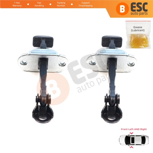 2 Pieces Front Door Hinge Brake Stop Check Assy Limiter Strap for Mitsubishi L200 Triton MK4 KA KB 2004-2018 Pajero Sport MK2 KH KG 5702A080