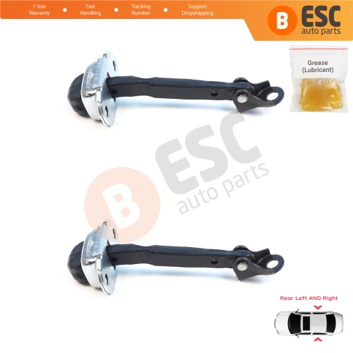 2 Pieces Rear Door Hinge Brake Stop Check Assy Limiter Strap for Mitsubishi L200 Triton MK4 KA KB 2004-2018 Pajero Sport MK2 KH KG 5732A043