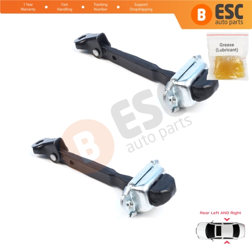 2 Pieces Rear Door Hinge Brake Stop Check Assy Limiter Strap for Mitsubishi L200 Triton MK4 KA KB 2004-2018 Pajero Sport MK2 KH KG 5732A043