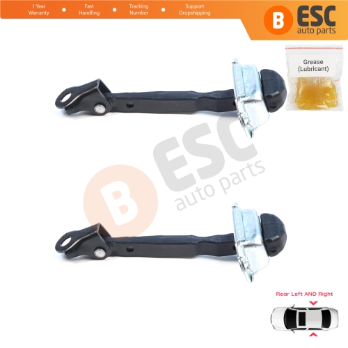 2 Pieces Rear Door Hinge Brake Stop Check Assy Limiter Strap for Mitsubishi L200 Triton MK4 KA KB 2004-2018 Pajero Sport MK2 KH KG 5732A043