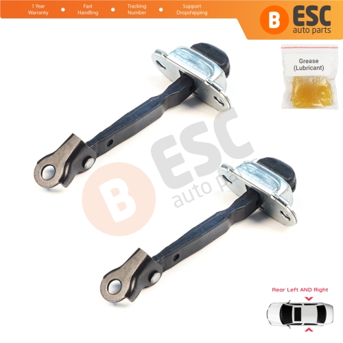 2 Pieces Rear Door Hinge Brake Stop Check Assy Limiter Strap for Mitsubishi L200 Triton MK4 KA KB 2004-2018 Pajero Sport MK2 KH KG 5732A043