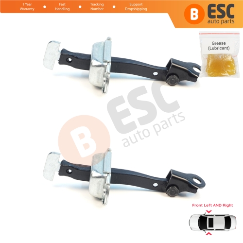 2 Pieces Front Door Hinge Brake Stop Check Assy Limiter Strap for Mitsubishi L200 Triton MK5 KJ KK KL Pajero Sport MK3 Fiat Fullback MK1 5702A229