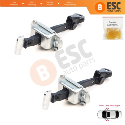 2 Pieces Front Door Hinge Brake Stop Check Assy Limiter Strap for Mitsubishi L200 Triton MK5 KJ KK KL Pajero Sport MK3 Fiat Fullback MK1 5702A229