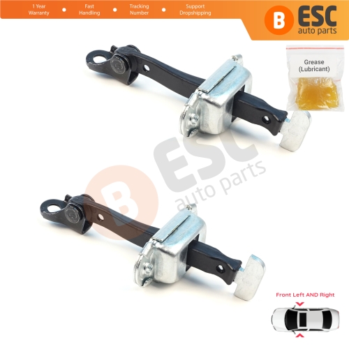 2 Pieces Front Door Hinge Brake Stop Check Assy Limiter Strap for Mitsubishi L200 Triton MK5 KJ KK KL Pajero Sport MK3 Fiat Fullback MK1 5702A229