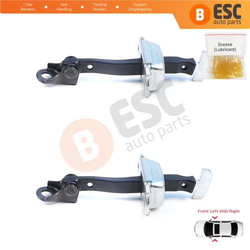 2 Pieces Front Door Hinge Brake Stop Check Assy Limiter Strap for Mitsubishi L200 Triton MK5 KJ KK KL Pajero Sport MK3 Fiat Fullback MK1 5702A229