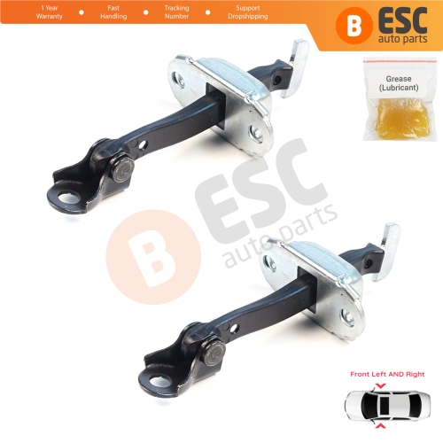 2 Pieces Front Door Hinge Brake Stop Check Assy Limiter Strap for Mitsubishi L200 Triton MK5 KJ KK KL Pajero Sport MK3 Fiat Fullback MK1 5702A229