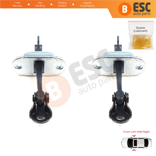 2 Pieces Front Door Hinge Brake Stop Check Assy Limiter Strap for Mitsubishi L200 Triton MK5 KJ KK KL Pajero Sport MK3 Fiat Fullback MK1 5702A229