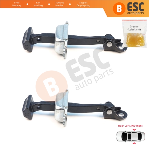 2 Pieces Rear Door Hinge Brake Stop Check Assy Limiter Strap for Mitsubishi L200 Triton MK5 KJ KK KL Pajero Sport MK3 Fiat Fullback MK1 5732A146