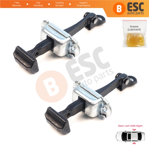 2 Pieces Rear Door Hinge Brake Stop Check Assy Limiter Strap for Mitsubishi L200 Triton MK5 KJ KK KL Pajero Sport MK3 Fiat Fullback MK1 5732A146