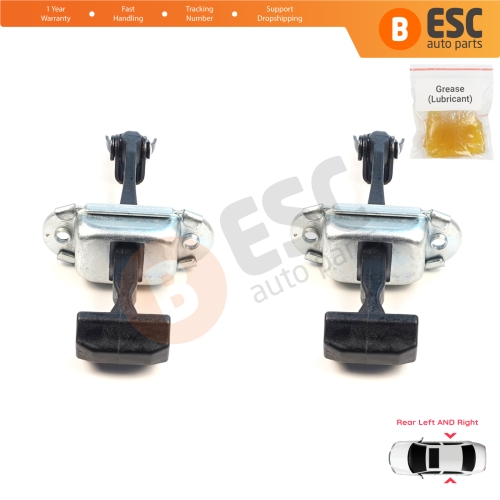 2 Pieces Rear Door Hinge Brake Stop Check Assy Limiter Strap for Mitsubishi L200 Triton MK5 KJ KK KL Pajero Sport MK3 Fiat Fullback MK1 5732A146
