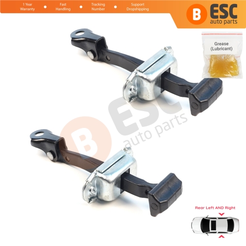 2 Pieces Rear Door Hinge Brake Stop Check Assy Limiter Strap for Mitsubishi L200 Triton MK5 KJ KK KL Pajero Sport MK3 Fiat Fullback MK1 5732A146