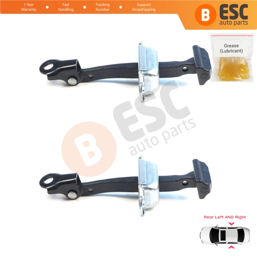2 Pieces Rear Door Hinge Brake Stop Check Assy Limiter Strap for Mitsubishi L200 Triton MK5 KJ KK KL Pajero Sport MK3 Fiat Fullback MK1 5732A146
