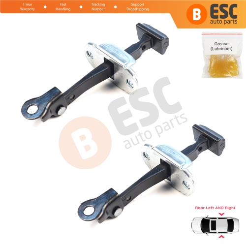 2 Pieces Rear Door Hinge Brake Stop Check Assy Limiter Strap for Mitsubishi L200 Triton MK5 KJ KK KL Pajero Sport MK3 Fiat Fullback MK1 5732A146