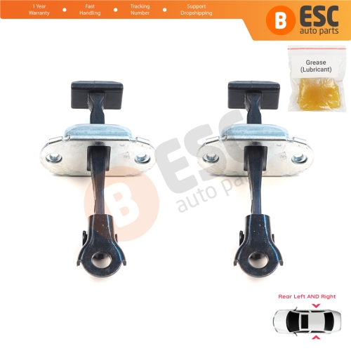 2 Pieces Rear Door Hinge Brake Stop Check Assy Limiter Strap for Mitsubishi L200 Triton MK5 KJ KK KL Pajero Sport MK3 Fiat Fullback MK1 5732A146