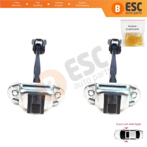 2 Pieces Front Door Hinge Brake Stop Check Assy Limiter Strap for Mitsubishi Eclipse Cross MK1 GK GL YA YB 2017-2025 5702A233