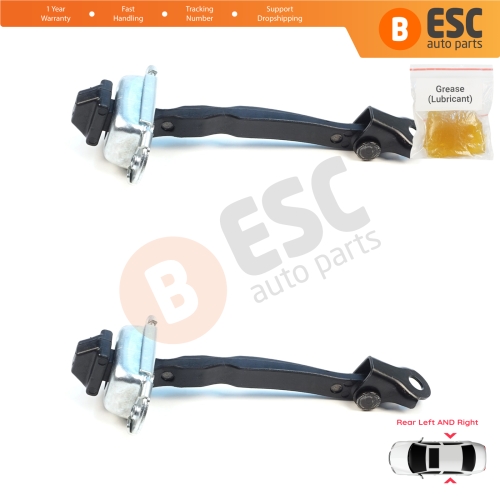 2 Pieces Rear Door Hinge Brake Stop Check Assy Limiter Strap for Mitsubishi Eclipse Cross MK1 GK GL YA YB 2017-2025 5732A155
