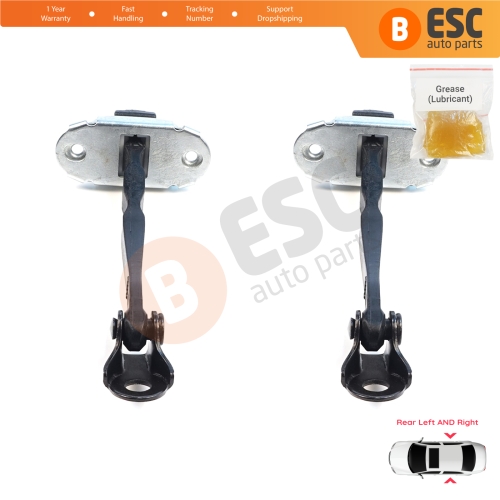 2 Pieces Rear Door Hinge Brake Stop Check Assy Limiter Strap for Mitsubishi Eclipse Cross MK1 GK GL YA YB 2017-2025 5732A155