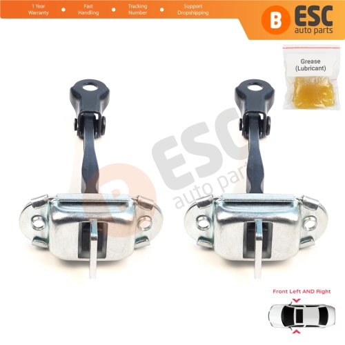 2 Pieces Front Door Hinge Brake Stop Check Assy Limiter Strap for Mitsubishi Mirage MK6 Attrage Space Star A00/LA, A10 2012-On 5702A137