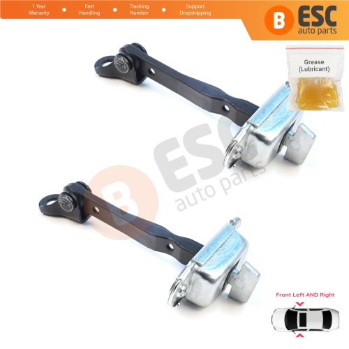 2 Pieces Front Door Hinge Brake Stop Check Assy Limiter Strap for Mitsubishi Mirage MK6 Attrage Space Star A00/LA, A10 2012-On 5702A137