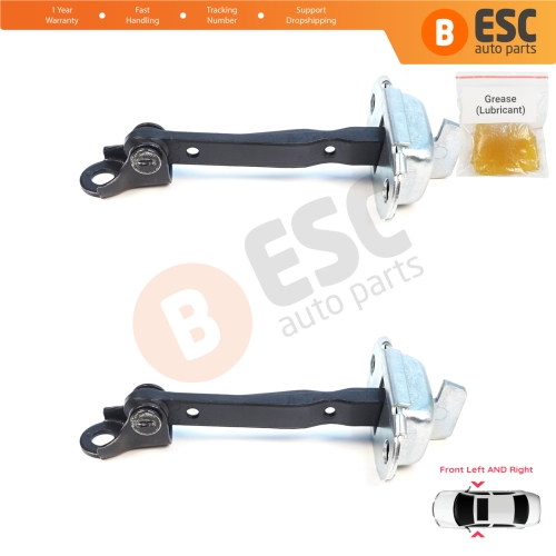 2 Pieces Front Door Hinge Brake Stop Check Assy Limiter Strap for Mitsubishi Mirage MK6 Attrage Space Star A00/LA, A10 2012-On 5702A137