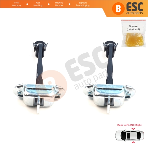 2 Pieces Rear Door Hinge Brake Stop Check Assy Limiter Strap for Mitsubishi Mirage MK6 Attrage Space Star A00/LA, A10 2012-On 5732A092