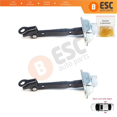 2 Pieces Rear Door Hinge Brake Stop Check Assy Limiter Strap for Mitsubishi Mirage MK6 Attrage Space Star A00/LA, A10 2012-On 5732A092