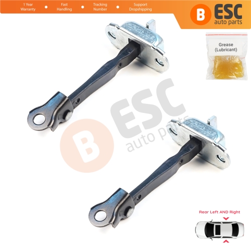 2 Pieces Rear Door Hinge Brake Stop Check Assy Limiter Strap for Mitsubishi Mirage MK6 Attrage Space Star A00/LA, A10 2012-On 5732A092