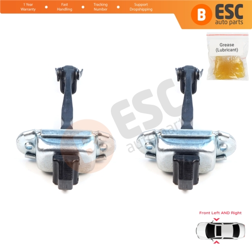 2 Pieces Front Door Hinge Brake Stop Check Assy Limiter Strap for Mitsubishi Outlander MK3 GG GF ASX MK1 GA Delica D:5 RVR MK3 GA 5702A239