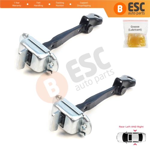 2 Pieces Rear Door Hinge Brake Stop Check Assy Limiter Strap for Mitsubishi Outlander MK3 GG GF ASX MK1 GA Delica D:5 RVR MK3 GA 5732A157