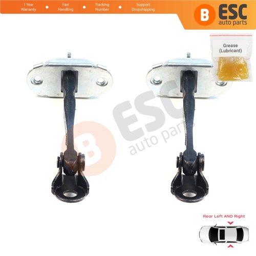 2 Pieces Rear Door Hinge Brake Stop Check Assy Limiter Strap for Mitsubishi Outlander MK3 GG GF ASX MK1 GA Delica D:5 RVR MK3 GA 5732A157