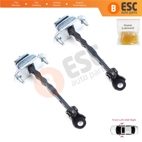 2 Pieces Front Door Hinge Brake Stop Check Assy Limiter Strap for Subaru Forester MK4 SJ 2012-2018 61124SG000