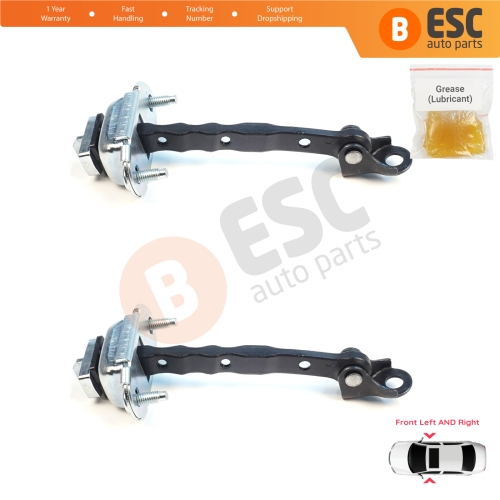 2 Pieces Front Door Hinge Brake Stop Check Assy Limiter Strap for Subaru Forester MK4 SJ 2012-2018 61124SG000
