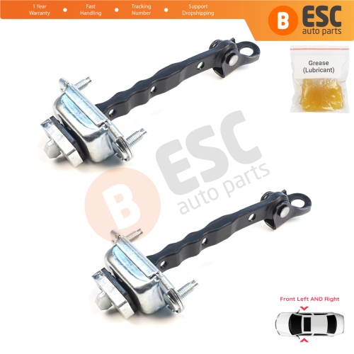 2 Pieces Front Door Hinge Brake Stop Check Assy Limiter Strap for Subaru Forester MK4 SJ 2012-2018 61124SG000