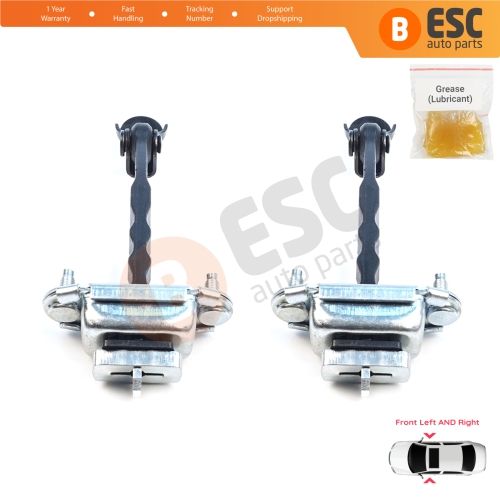 2 Pieces Front Door Hinge Brake Stop Check Assy Limiter Strap for Subaru Forester MK4 SJ 2012-2018 61124SG000