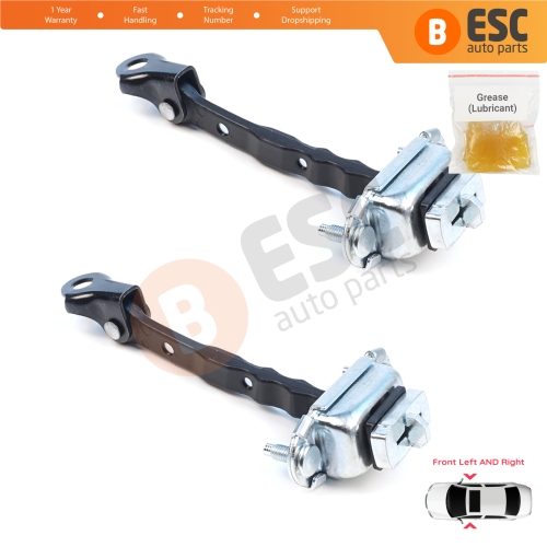 2 Pieces Front Door Hinge Brake Stop Check Assy Limiter Strap for Subaru Forester MK4 SJ 2012-2018 61124SG000